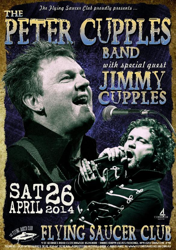 The Peter Cupples Band with special guest Jimmy Cupples - Flying